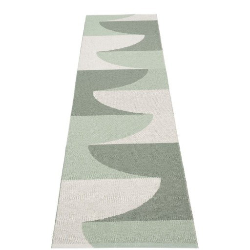 Covor tip traversă pentru interior și exterior verde 70x270 cm Hill Army Misty Mint – Pappelina