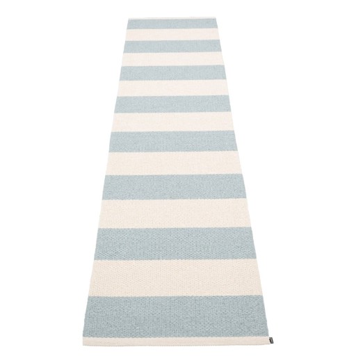 Covor tip traversă pentru interior și exterior albastru deschis/crem 70x300 cm Bob Blue Fog – Pappelina