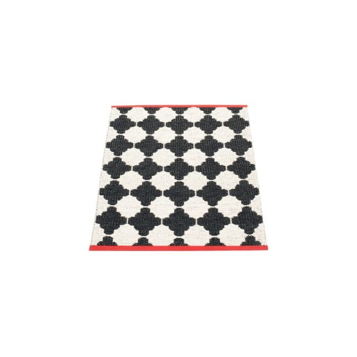 Covor pentru exterior și interior alb-negru 70x90 cm Marre Black Coral – Pappelina