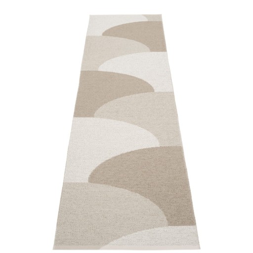 Covor tip traversă pentru interior și exterior bej 70x270 cm Hill Dark Linen – Pappelina