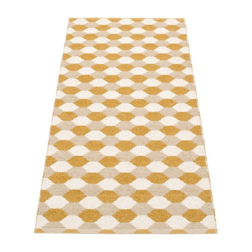 Covor tip traversă pentru interior și exterior galben ocru 70x160 cm Dana Ochre – Pappelina