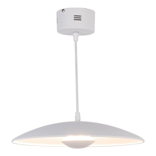 Lustră albă LED cu abajur din metal Lund – Candellux Lighting