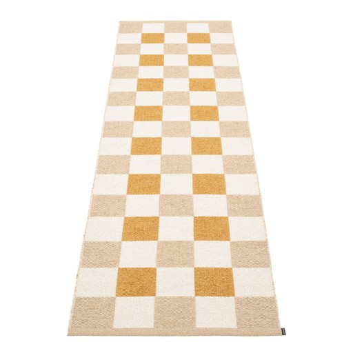 Covor tip traversă pentru interior și exterior galben ocru/bej 70x240 cm Pix Vanilla Ochre – Pappelina