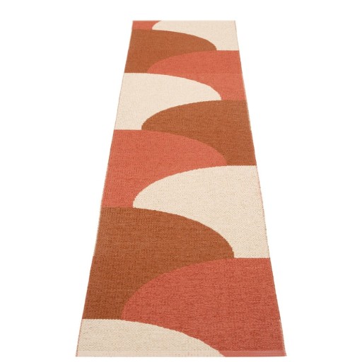 Covor tip traversă pentru interior și exterior cărămiziu 70x270 cm Hill Brick Rust – Pappelina