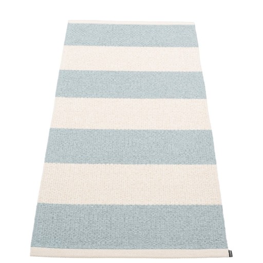 Covor tip traversă pentru interior și exterior albastru deschis/crem 70x150 cm Bob Blue Fog – Pappelina