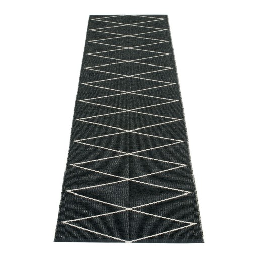 Covor tip traversă pentru interior și exterior negru 70x240 cm Max Black – Pappelina
