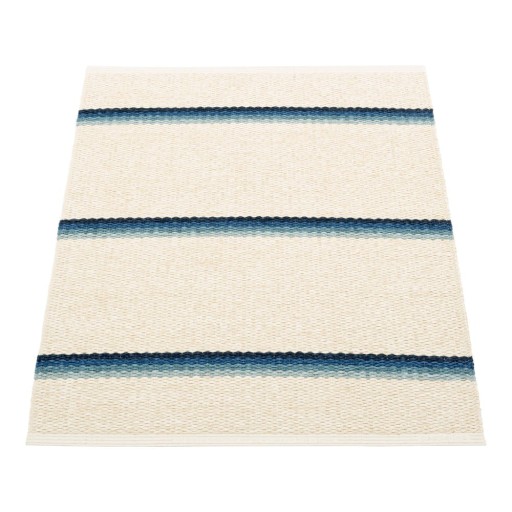 Covor pentru exterior și interior albastru/crem 70x90 cm Olle Blue Vanilla – Pappelina
