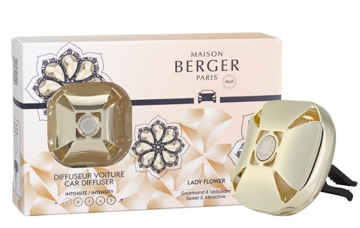 Set odorizant masina Maison Berger Eternity Or + rezerva ceramica Lady Flower