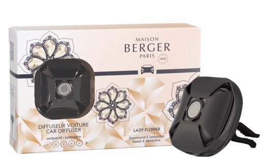 Set odorizant masina Maison Berger Eternity Gun Metal + rezerva ceramica Lady Flower