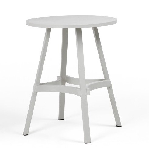 Masa exterior Nardi Combo 70  h75cm  diametru 70cm  alb gesso