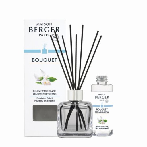Difuzor parfum camera Maison Berger Ice Cube cu parfum Delicate White Musk 100ml