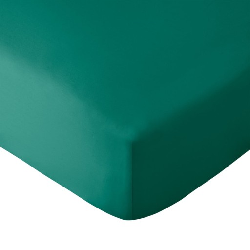 Cearceaf verde închis din microfibră cu elastic 185x200 cm So Soft Easy Iron – Catherine Lansfield
