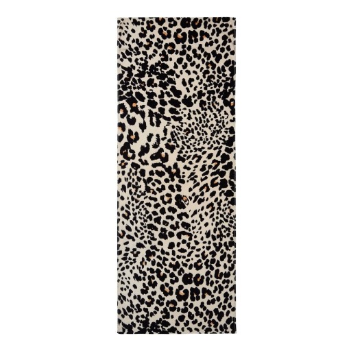 Prosop de plajă negru-bej din bumbac 78x200 cm Leopard – Catherine Lansfield