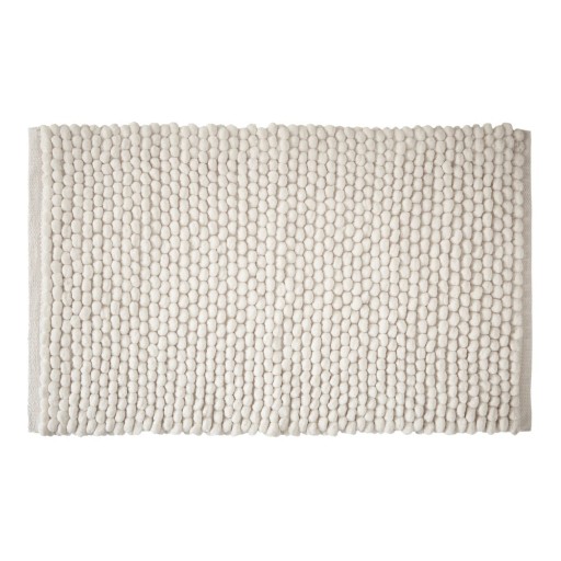 Covoraș de baie alb 50x80 cm Aspen Bobble – Bianca
