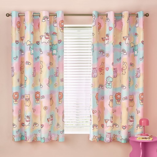 Draperii pentru copii roz 2 buc. 168x183 cm Forever Together – Catherine Lansfield