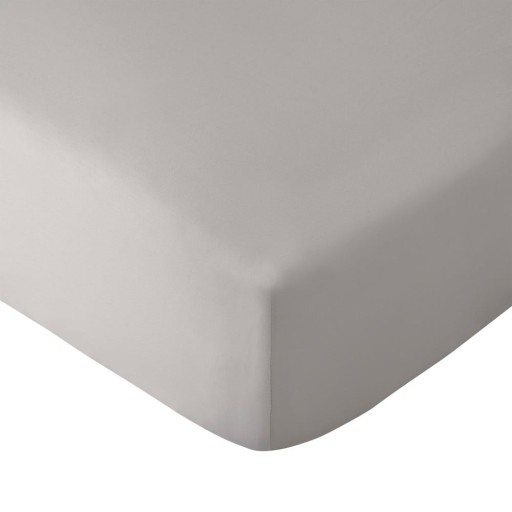 Cearceaf gri din microfibră cu elastic 185x200 cm So Soft Easy Iron – Catherine Lansfield