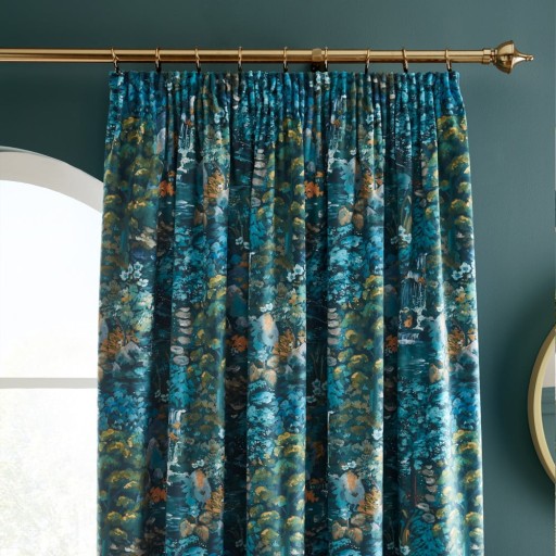 Draperii albastre 2 buc. 117x229 cm Garden Walk – RHS