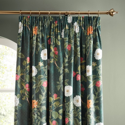 Draperii verzi 2 buc. 117x229 cm Arcadia Floral – RHS