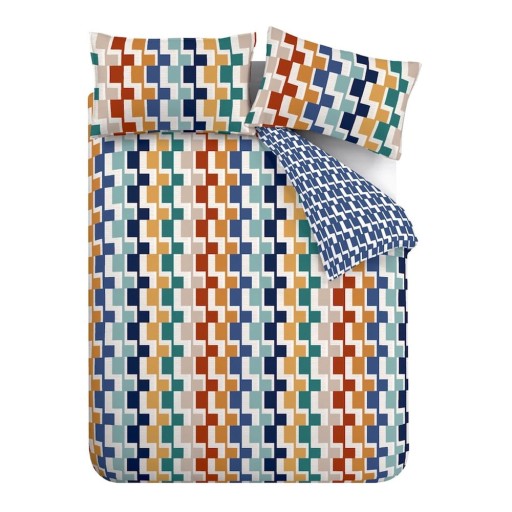 Lenjerie de pat pentru pat dublu 200x200 cm Bryson Geo – Catherine Lansfield
