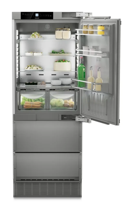 Combina frigorifica incorporabila Liebherr Premium ECBNe 7870 BioFresh  NoFrost  402 litri  clasa E  usa dreapta  inox