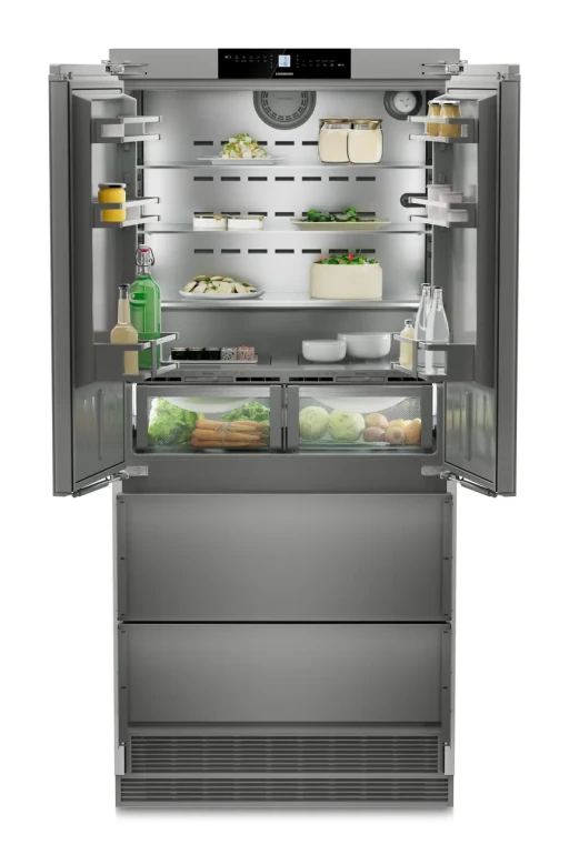 Combina frigorifica incorporabila Liebherr Premium ECBNe 8872 BioFresh  NoFrost  522 litri  clasa E  French Door  inox