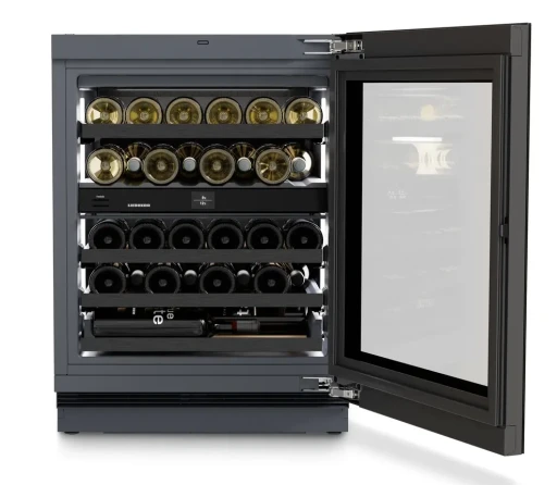 Vitrina de vinuri incorporabila sub blat Liebherr Vinidor Selection UWgbi 3682  32 sticle  clasa E  SDB integrat
