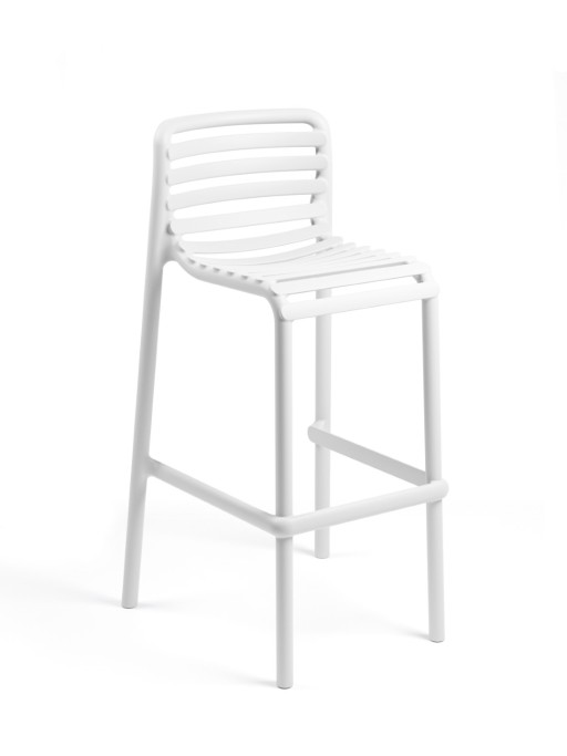 Scaun inalt exterior Nardi Doga Stool  h75cm  alb