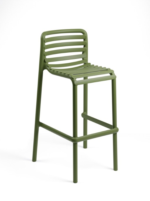 Scaun inalt exterior Nardi Doga Stool  h75cm  verde agave
