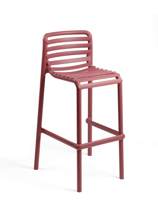 Scaun inalt exterior Nardi Doga Stool  h75cm  marsala