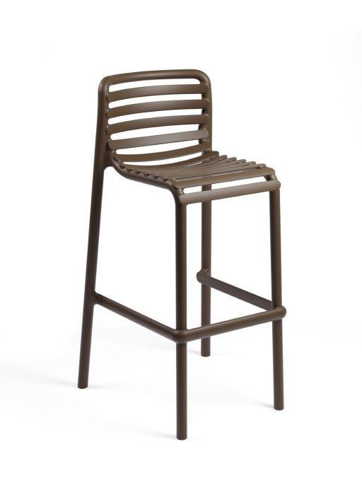 Scaun inalt exterior Nardi Doga Stool  h75cm  maro tabacco