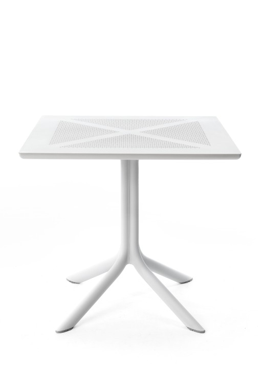 Masa exterior Nardi ClipX 70  h 75cm  70x70cm  alb