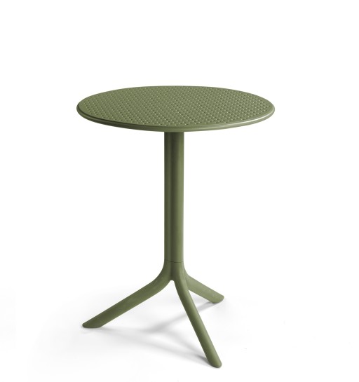 Masa exterior Nardi Step d 60.5cm  h 76.5 / 40cm  verde agave