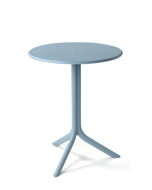 Masa exterior Nardi Step d 60.5cm  h 76.5 / 40cm  celeste