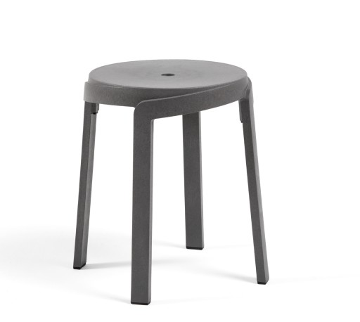 Scaun exterior Nardi Stack Mini 48cm  h 46.5cm  gri basalto