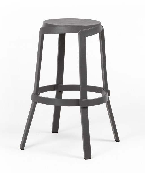 Scaun exterior Nardi Stack Maxi 48cm  h 76.5cm  gri basalto