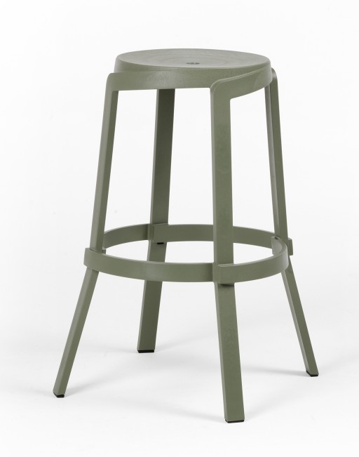 Scaun exterior Nardi Stack Maxi 48cm  h 76.5cm  verde cactus