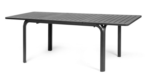 Masa exterior Nardi Alloro 140 extensibila  max 210x100cm  baza aluminiu  antracit