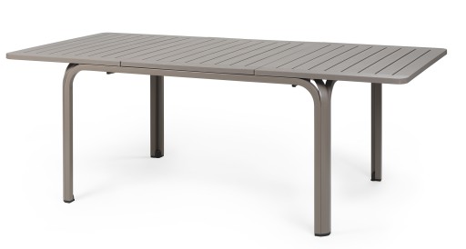 Masa exterior Nardi Alloro 140 extensibila  max 210x100cm  baza aluminiu  tortora