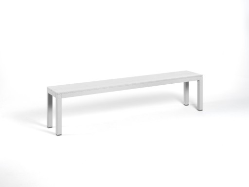 Banca exterior Nardi Rio Bench Alu 195.5cm  aluminiu  alb