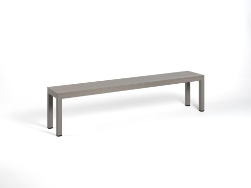 Banca exterior Nardi Rio Bench Alu 195.5cm  aluminiu  tortora