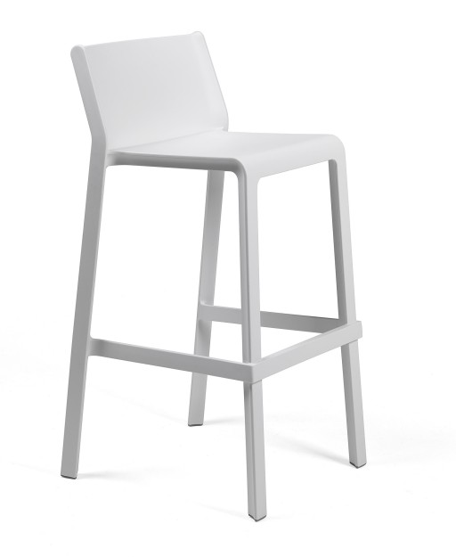 Scaun inalt exterior Nardi Trill Stool  h76cm  alb