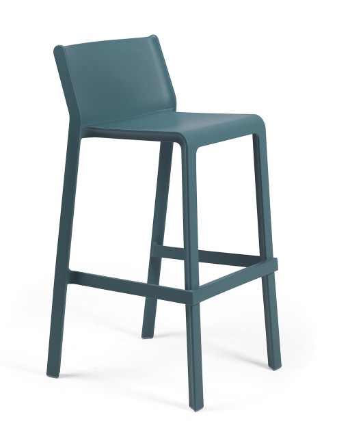 Scaun inalt exterior Nardi Trill Stool  h76cm  albastru ottanio