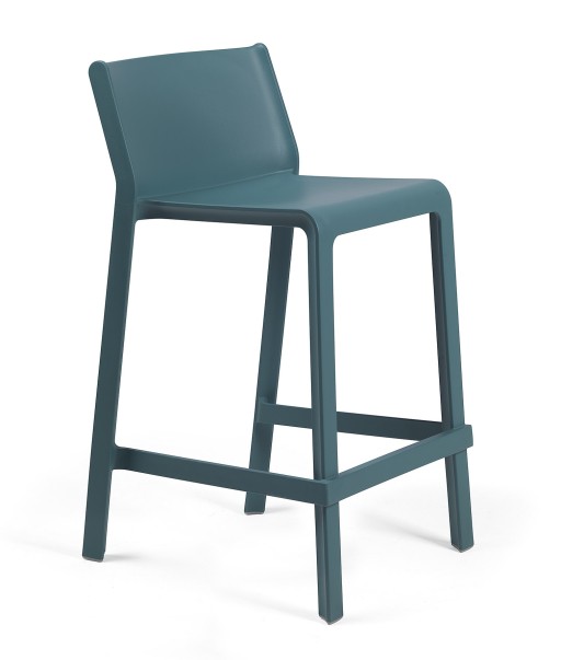 Scaun inalt exterior Nardi Trill Mini Stool  h65cm  albastru ottanio