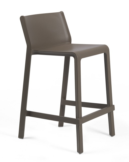 Scaun inalt exterior Nardi Trill Mini Stool  h65cm  maro tabacco
