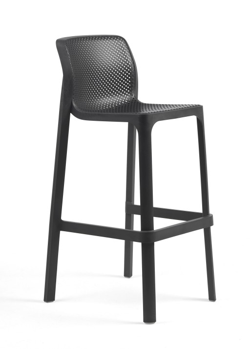 Scaun inalt exterior Nardi Net Stool  h76cm  antracit