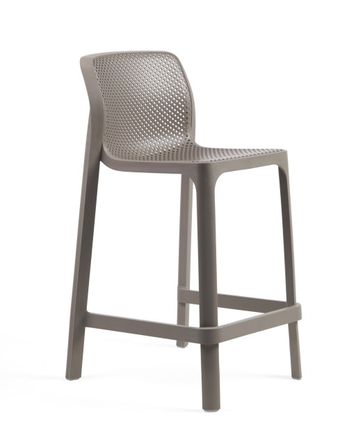 Scaun inalt exterior Nardi Net Mini Stool  h65cm  tortora