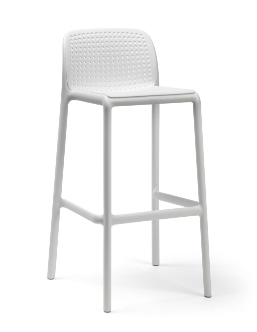Scaun inalt exterior Nardi Lido Stool  h76cm  alb