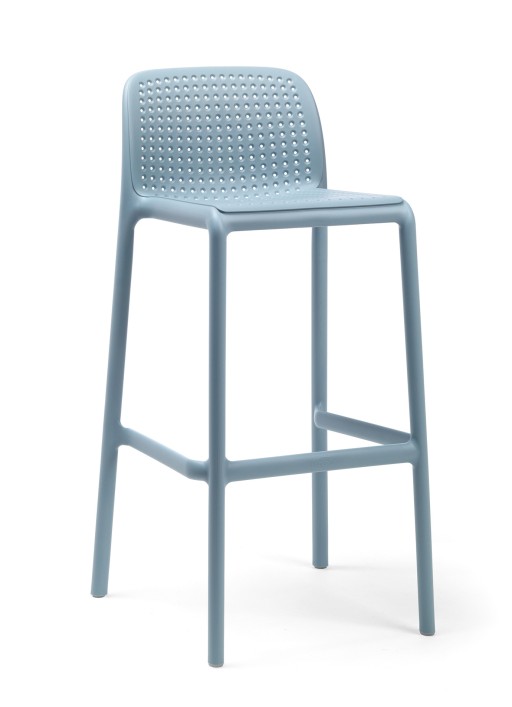 Scaun inalt exterior Nardi Lido Stool  h76cm  celeste