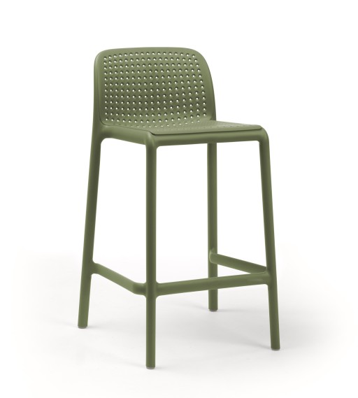 Scaun inalt exterior Nardi Lido Mini Stool  h65cm  verde agave