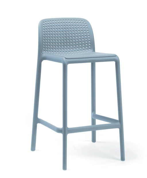Scaun inalt exterior Nardi Lido Mini Stool  h65cm  celeste